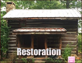 Historic Log Cabin Restoration  Cataula, Georgia